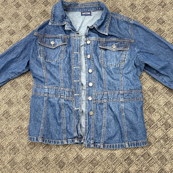 Baccini Dark Blue Denim Jacket - Picture 9 of 15